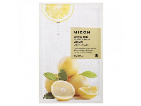 Mizon veido kaukė Joyful Time Essence Mask Vitamin su vitaminais 23g Mizon veido kaukė Joyful Time Essence Mask Vitamin su vitaminais 23g